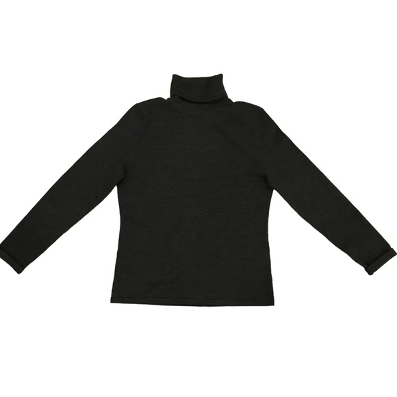 100% Merino Wool Kate Hill black turtleneck Sz PS - Picture 4 of 6